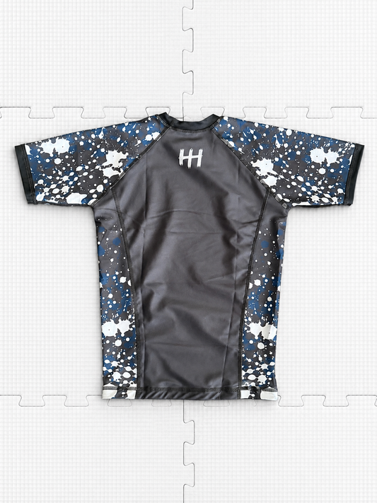 Panda Blue Splatter NoGi Rashguard