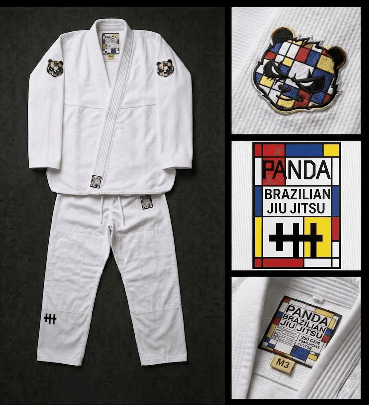 Mondrian Adults Gi - White