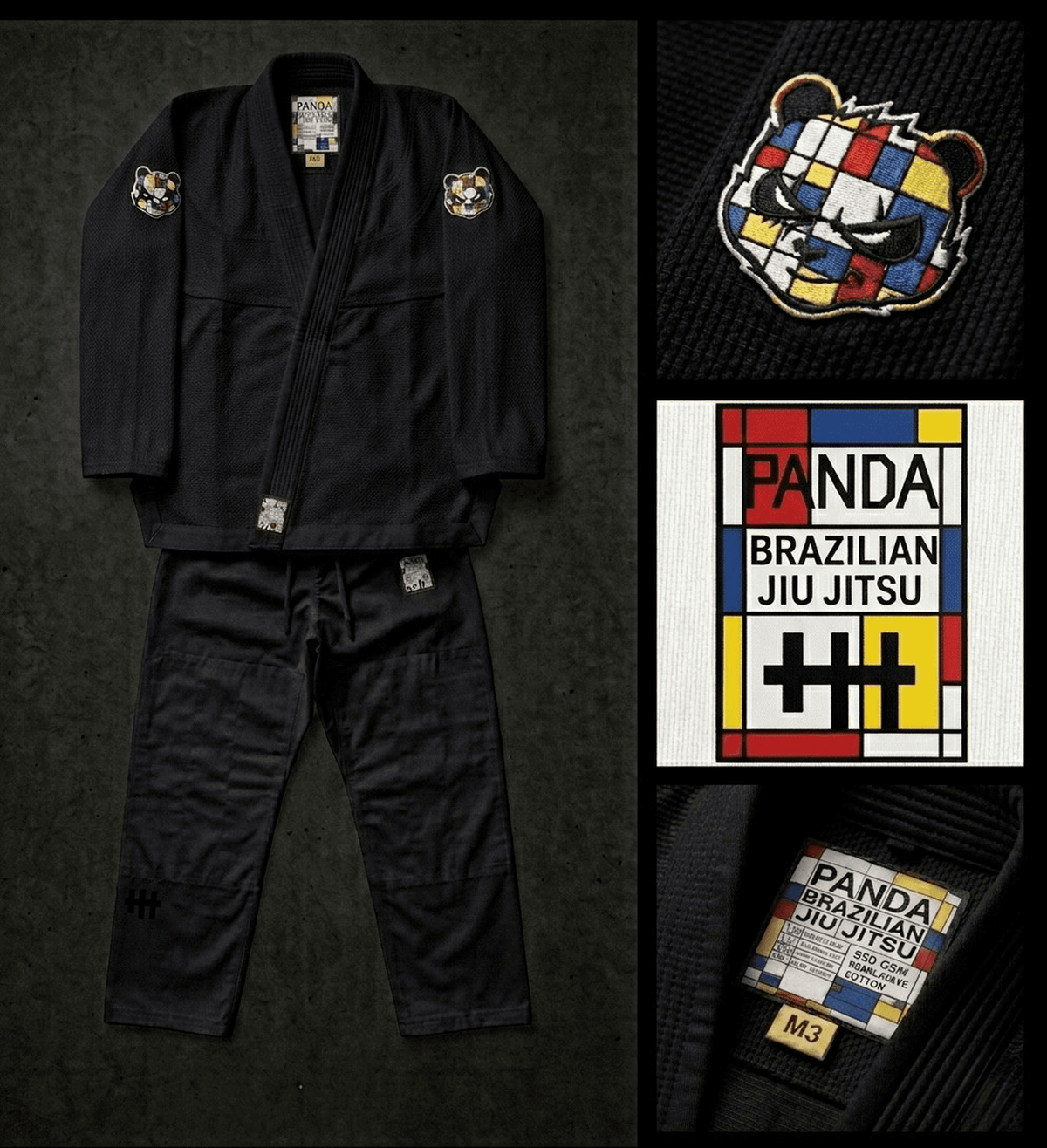 Mondrian Kids Gi - Black