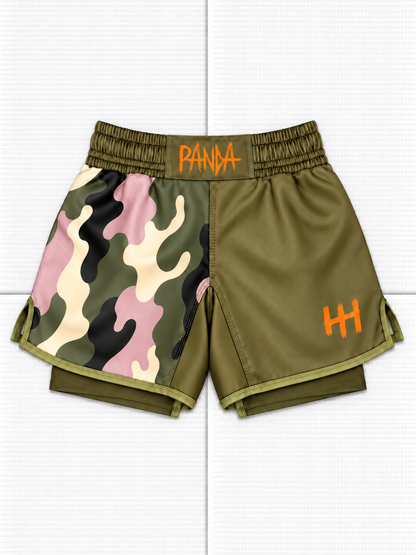 Panda Half Camo NoGi Hybrid Shorts