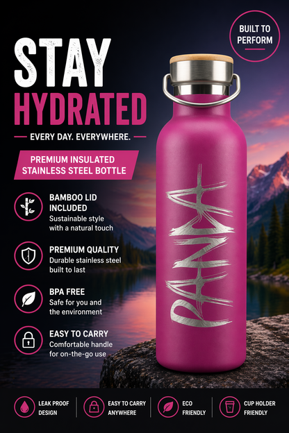 Panda Double Wall Water Bottle - 750ML