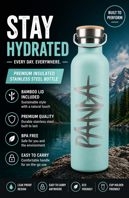 Panda Double Wall Water Bottle - 750ML