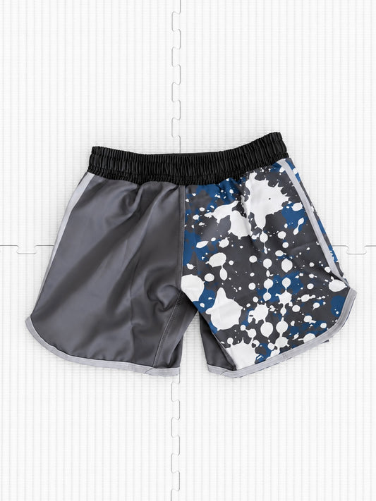 Panda Blue Splatter NoGi Hybrid Shorts
